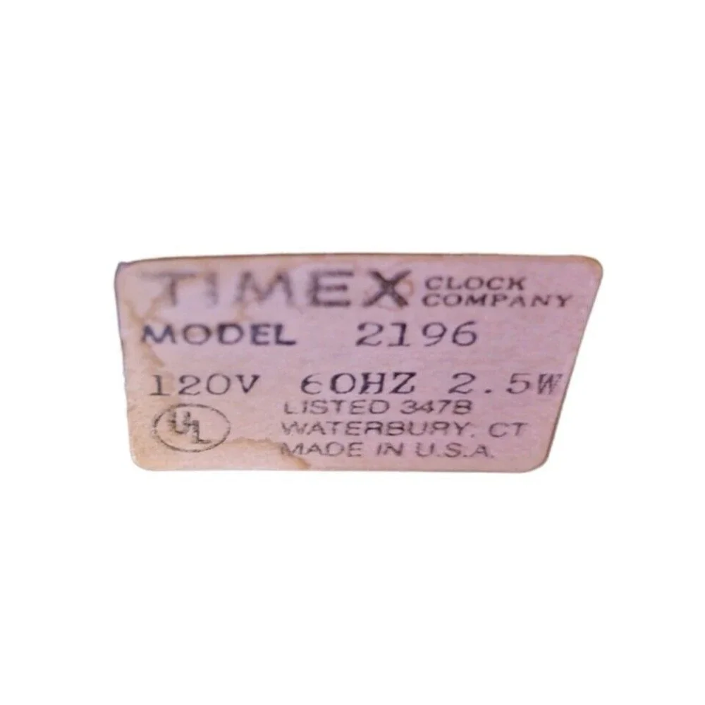 Timex Vintage General Electric Analog Wall Clock Perfect Prop 1970 - Picture 6 of 10